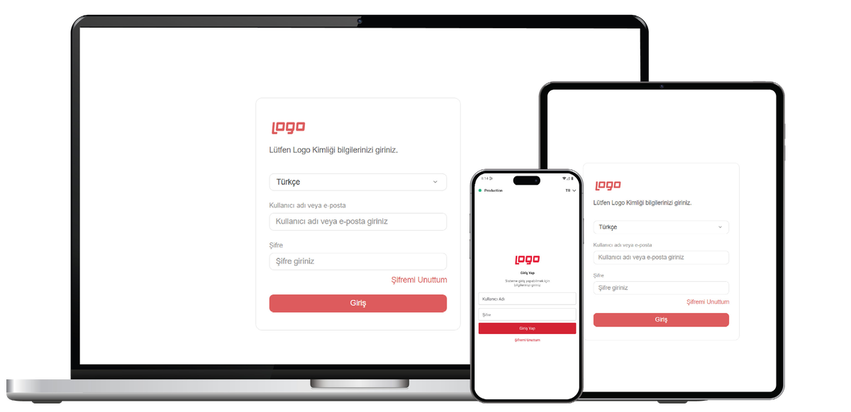 Logo Kimliği ile masaüstü, web ve mobilden Logo Edge erişimi